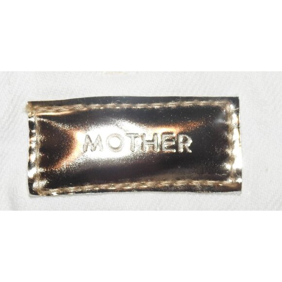 MOTHER Jeans The Looker Ankle Fray White Stretch Denim Women 31 - Picture 4 of 13